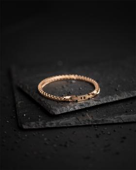 Preview: 5mm fuchsschwanzarmband aus edelstahl mit bronze überzogen - Milia Bronze